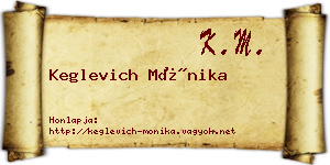 Keglevich Mónika névjegykártya