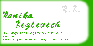monika keglevich business card